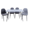 export glass dining table, suitable for home living rooms, small apartments, accommodating 4-6 people. rectangular tempered glass dining table for international trade