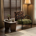 B&b medieval style fabric casual chair hotel balcony designer sofa retro lazy back chair