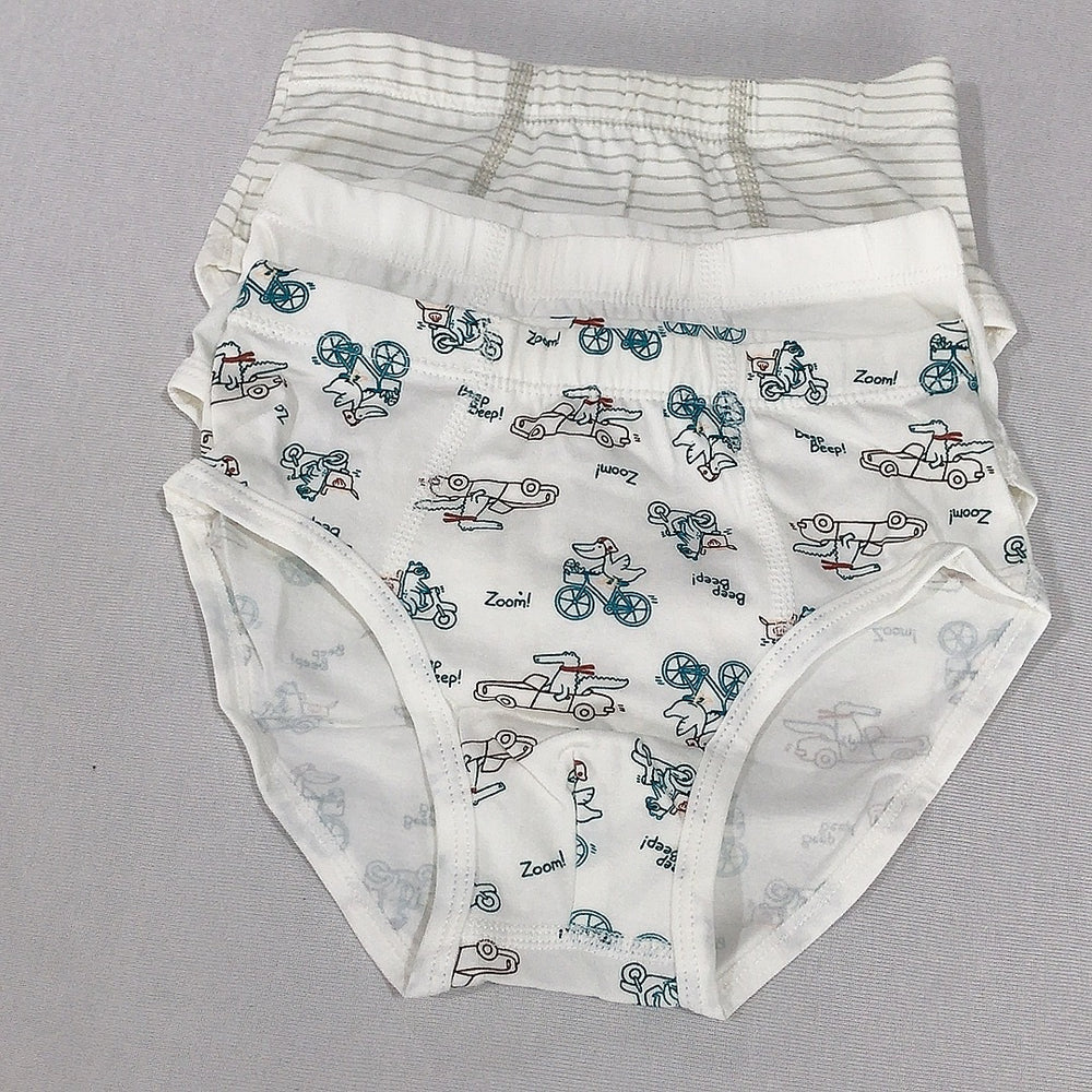 Original export overstock: soft and breathable cotton children's underwear briefs, summer baby safety shorts, thin 3-pack