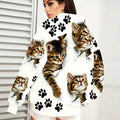 hot-selling plus-size women's zip-up hoodie, new casual long-sleeve hooded sweatshirt jacket, dropshipping available