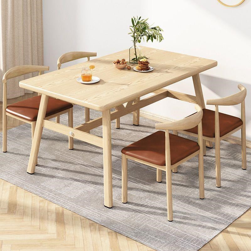 Dining table small apartment for home modern casual dining table and chairs commercial fast food restaurant table and chair combination dining table rectangular table