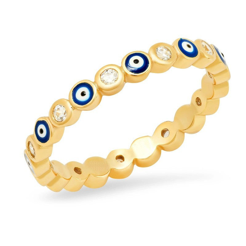 Ring set wholesale cross-border niche high-end gold-plated diamond closed hand jewelry women's light luxury exaggerated accessories finger ring