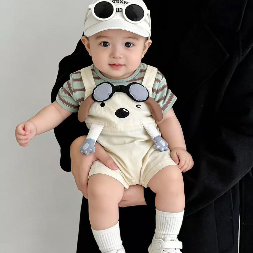 Summersuitcutefake two-piece baby girlfashioncute onesie infant romper outing clothes romper