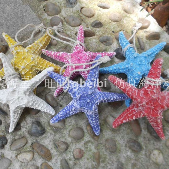 Starfish combination wall pendant wall sticker window decoration, hotel restaurant simple style starfish accessories five-finger starfish