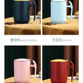 304 stainless steel water cup tea cup for home mug student cup with lid milk cup gift logo