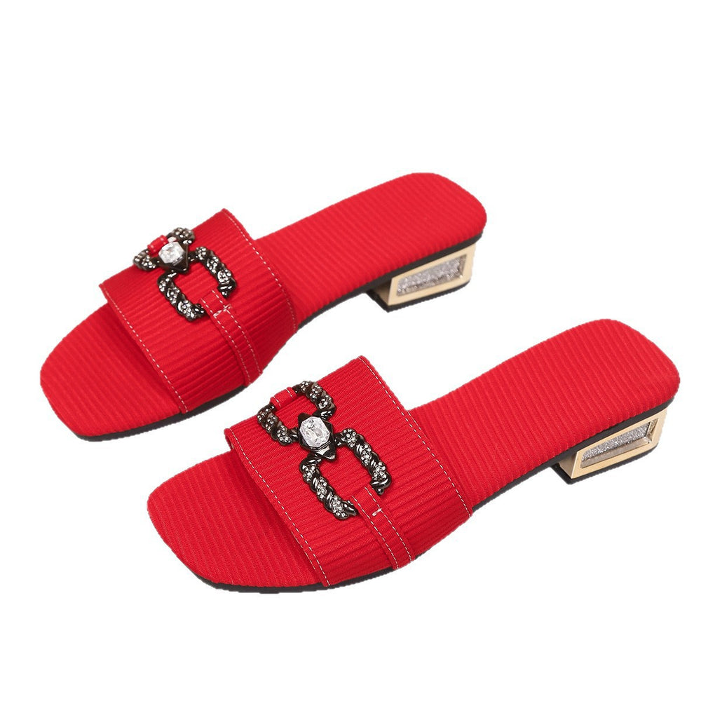 Women's metal buckle flat sandals - sizes 36-43 - 2026 summer new collection - open toe roman beach sandals for vacation