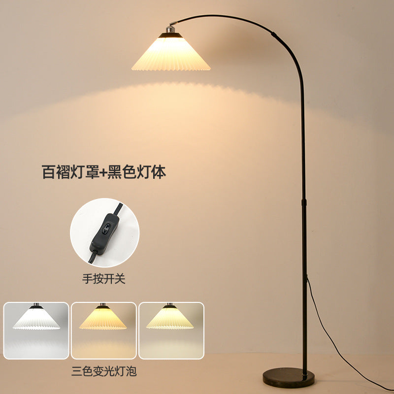Zhongshan floor lamp ins wind living room living room fishing lamp sofa wall corner lamp study bedroom eye protection floor lamp