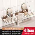 Walnut bathroom mirror front faucet storage rack suction cup no punch bathroom wash basin wall hanging storage rack