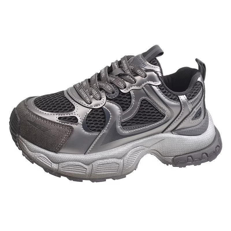Thick sole heightened dad shoes women's 2026new arrivalspring sports casual shoes best selling petites mesh women's shoes