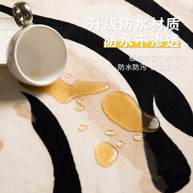 Custom-shaped rug for living room,  new floral floor mat, bedroom bedside waterproof, low-maintenance sofa home decor, premium quality