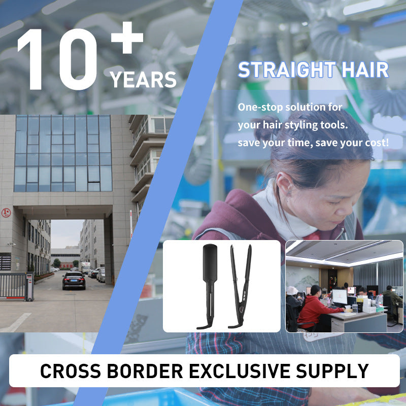 Direct from the manufacturer: new cross-border, export-ready wide-plate hair straighteners. wholesale hair straighteners with negative ion technology