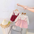 Girls' sweet dress - new autumn  collection: stylish and trendy two-piece look for little princesses