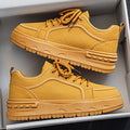 2026 spring new men's shoes: breathable, high-end, thick-soled, height-increasing white sneakers - youth sports & casual skate shoes for men