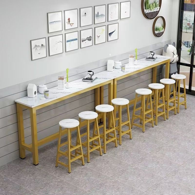 Wall-mounted home bar stool, balcony bar stool, high bar stool, bar table, rental apartment long table, commercial bar table and chairs