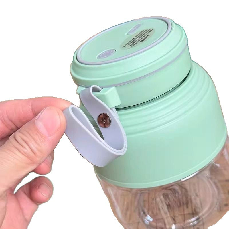 , top-tier 4-blade juicer! your portable juice bar, 2-in-1! automatic juicing cup + sports water bottle for outdoor use