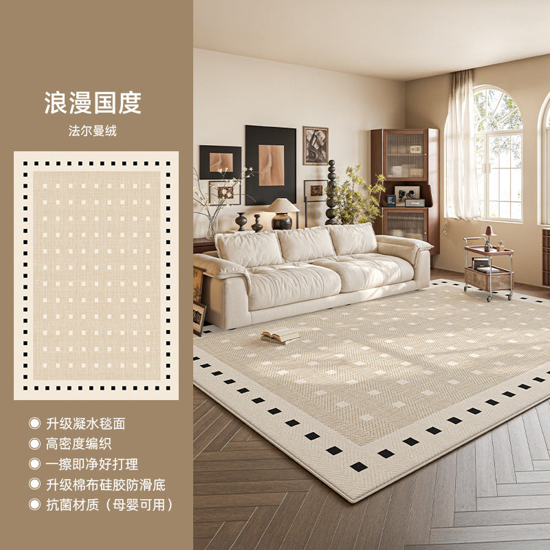 Distributed carpet living room no-wash and wipeable  new style medieval style waterproof floor mat bedside bedroom room no maintenance