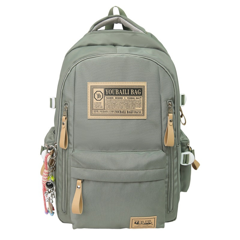 School bag junior high school girl student backpack high school college student travel backpack large capacity nylon backpack male wholesale