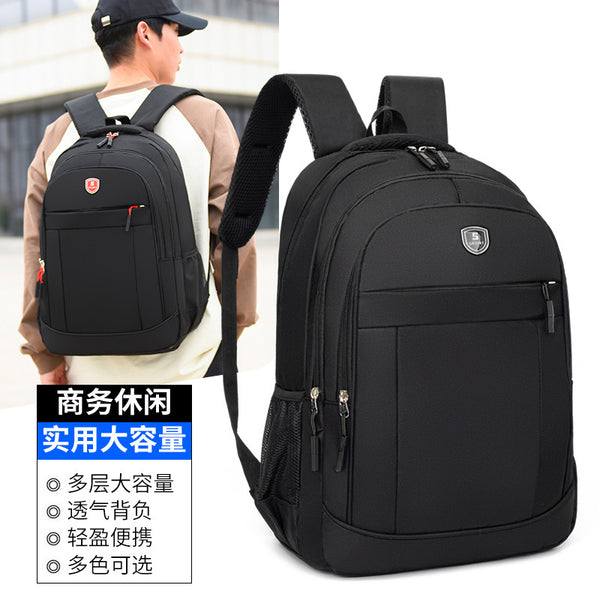 Men's Business Backpack Large Capacity Middle School Student College Student School Bag Leisure Travel Bag Computer Backpack Men's
