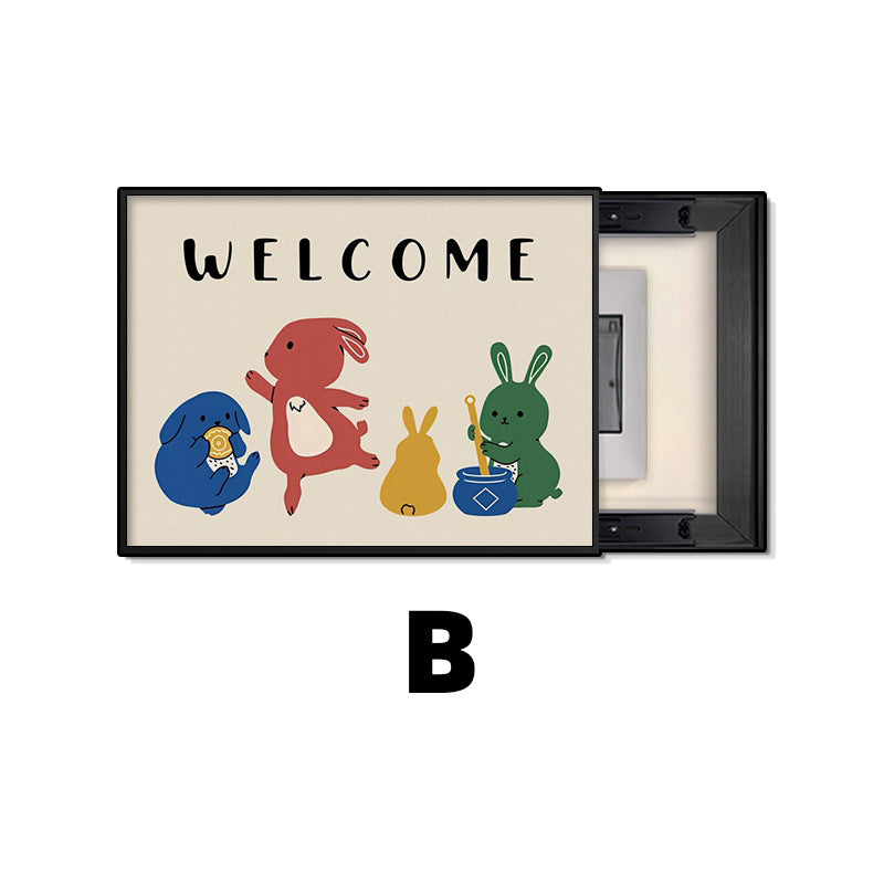 Dopamine ins meter box decorative painting 2024 new distribution box blocking mural switch box hanging painting