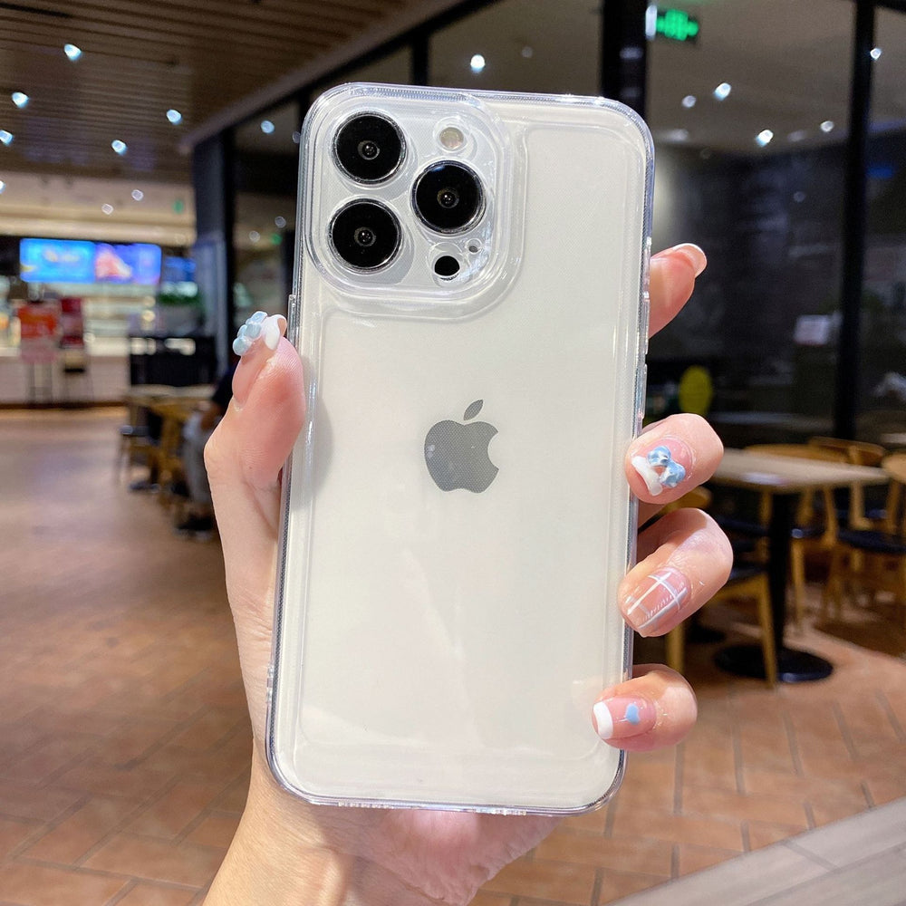 Transparent space case for oppo reno 12 pro, a97 space transparent full soft anti-drop protective cover
