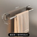 Factory direct: no-drill towel bar - wall mounted bathroom & toilet organizer rack - single rod storage hanger