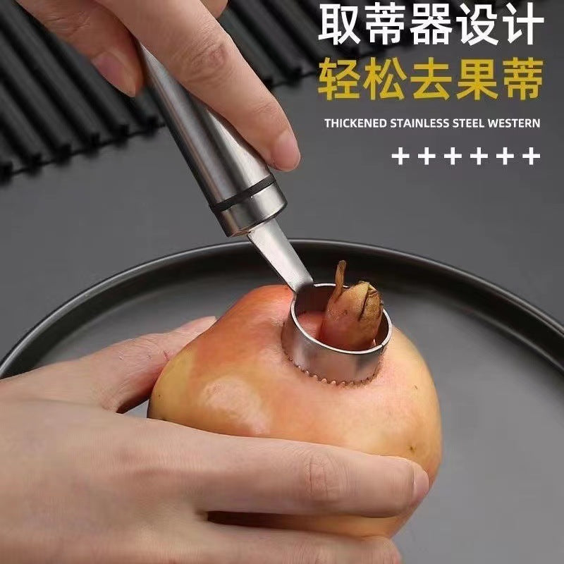 New stainless steel double-ended pomegranate opener - portable home tool for opening pomegranates, peeling oranges, and opening pomelos