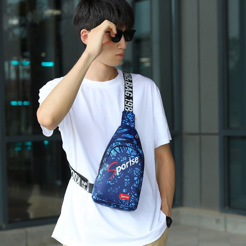 Cross-border fashion breast bag men's Oxford casual shoulder bag diagonal span new backpack trendy waist bag crossbody bag wholesale