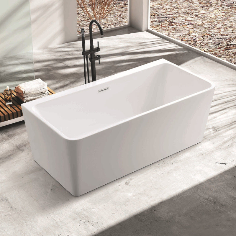 Sannora Saint Laurent bathroom small acrylic simple rectangular adult independent bathtub 1.6-1 meters