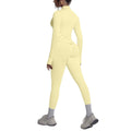 European and american seamless yoga set - slim fit zipper jacket & peach lift butt leggings - women's activewear workout outfit