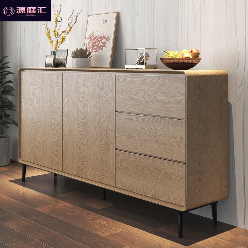 Solid wood sideboard - minimalist tea cabinet for living room, nordic kitchen storage cabinet, entryway console table, storage cabinet