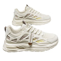 2025 spring new men's breathable mesh sneakers - trendy, versatile chunky sole athletic shoes - casual dad shoes