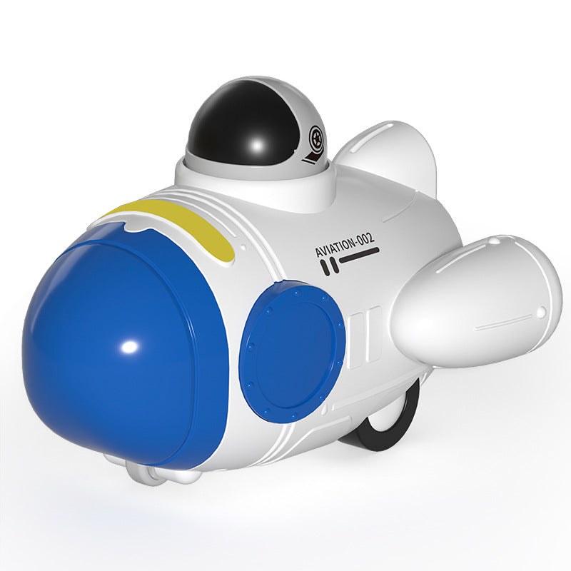 hot-selling press aerospace pull-back inertia car animal baby educational kids toys for boys and girls night market stalls