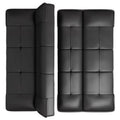 Cat scratch leather fabric sofa dual-purpose sofa small apartment living room casual apartment double foldable sofa bed factory