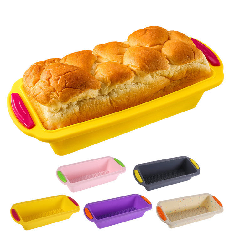 Colorful toast mold non-stick silicone home baking toast bread mold rectangular silicone cake baking tool