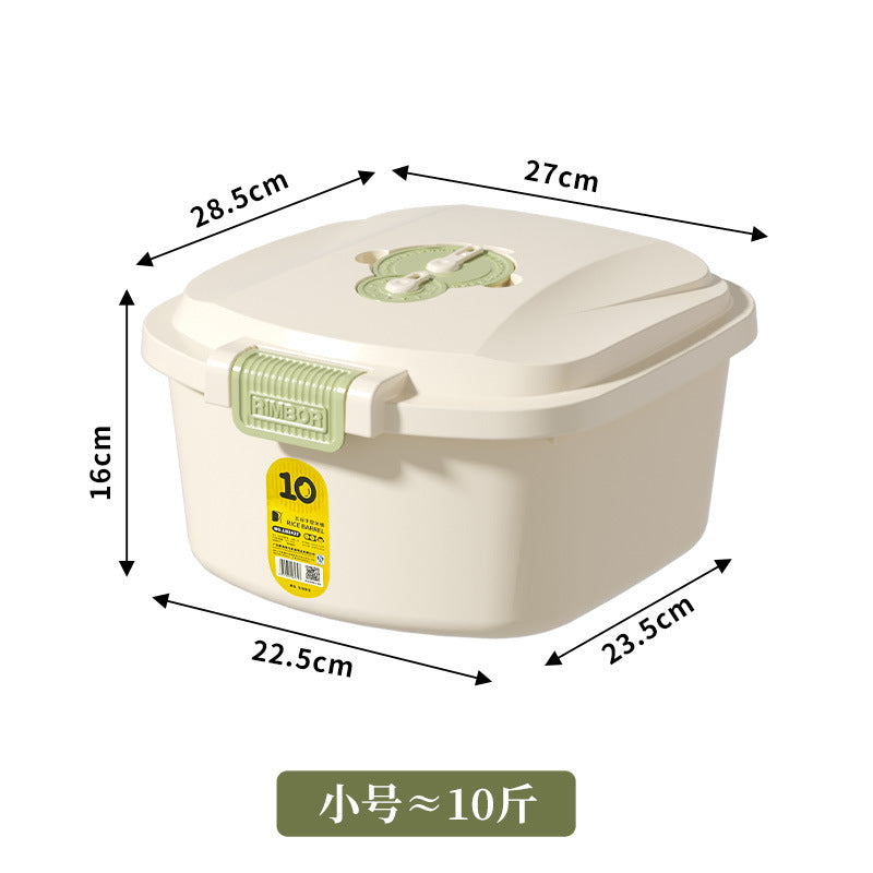 Grains Storage Sealed Box Food Grade Rice Noodle Storage Container Insect-proof and Moisture-proof 10kg High-end Household Rice Bucket