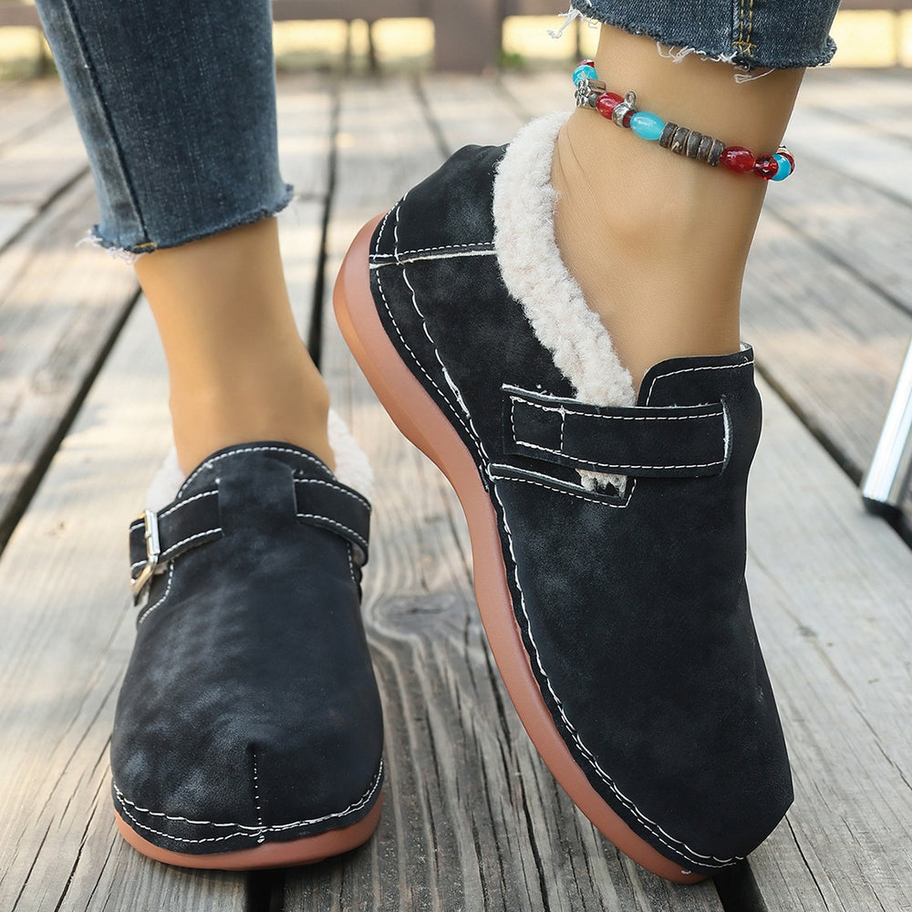summer new arrival: wholesale plus-size women's casual comfort slip-on fuzzy slippers for export