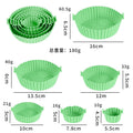 Green silicone baking pan 6-piece set