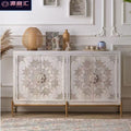 American sideboard retro entrance cabinet classy storage cabinet frenchaccessible luxury solid wood shoe cabinet sofa small cabinet