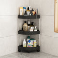 Triangular storage rack floor-standing kitchen corner bath bathroom shower corner multi-layer toilet storage rack