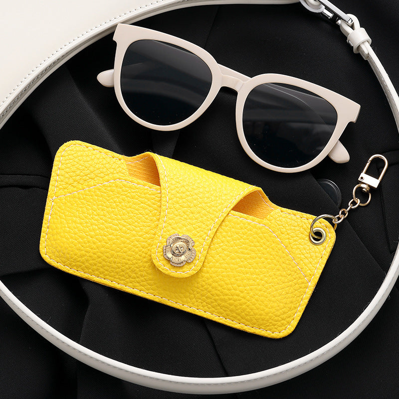 Portable glasses case, pressure-resistant storage bag, myopia protection, glasses bag, sunglasses bag, exquisite glasses storage bag, women