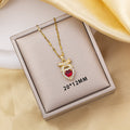Customized high-end niche design accessible luxury 18k gold titanium steel pendant, direct from the source factory, odm customization available
