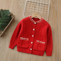 Little girl tweed style tutu skirt two-piece setfall and winternew arrivalkidssweateroutweargirlsweatercardigan