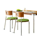 Used dining chairs, solid wood backrest chairs for home, trendy retro chairs, small apartment dining table chairs, designer chairs