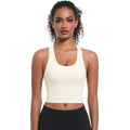 European and american sexy criss-cross back yoga bra - push-up, one-piece cup, quick-dry sports bra, running fitness tank top for women