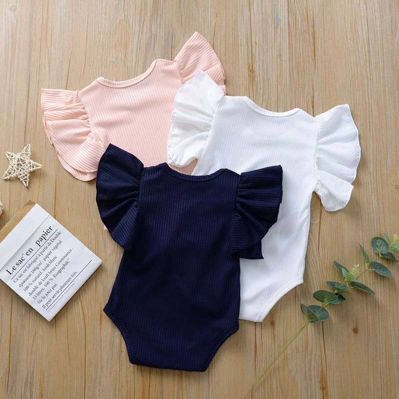 Children's summer jumpsuit ha kids vest girls insfashion cross-border romper jumpsuit short sleeve