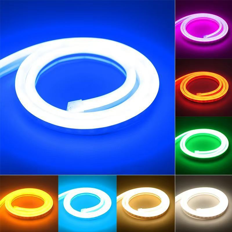 12v neon led silicone strip light - flexible, waterproof, ideal for outdoor advertising signs, lettering, and decorative lighting