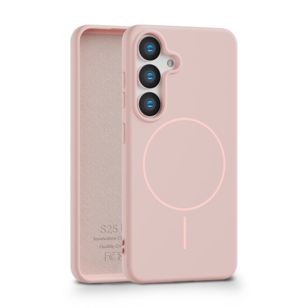 Suitable for three-star pure colorcasual mobile phone case sam star s25 with velvet official tpu frosted magnetic mobile phone case