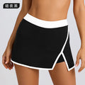 Sexy fitness running outdoor halter sports bra vest camisole yoga tennis skirt set for women