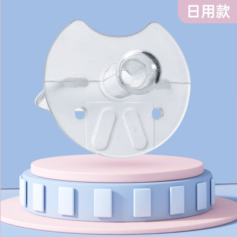 English card breastfeeding feeding full silicone pacifier thumb type nipple type infant and toddler, sleeping pacifier