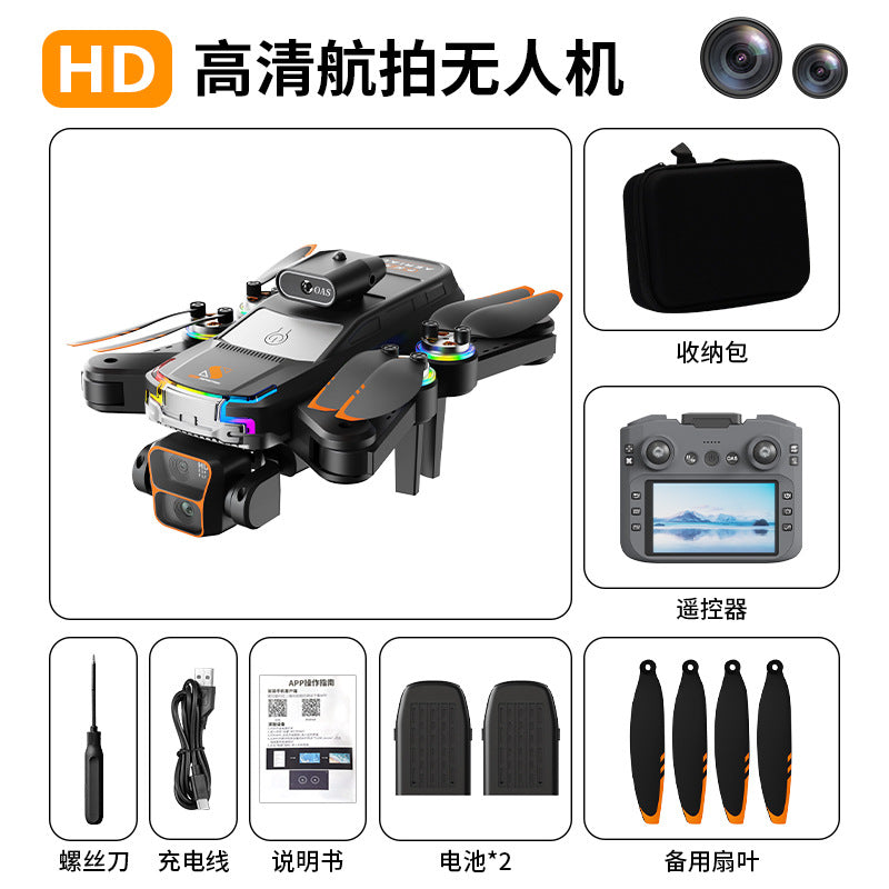 Z2 pro drone with screen, esc, dual camera, obstacle avoidance, optical flow positioning, hd aerial photography, long endurance remote control aircraft